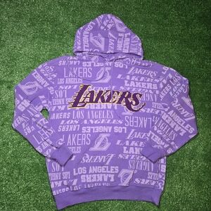 NBA Los Angeles Lakers Women's Oversized Graphic Hoodie ultra violet purple